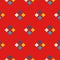 Textile print bright rhombuses repeat vector pattern.