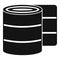 Textile roll bandage icon simple vector. Body damage
