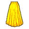 textile skirt fashion game pixel art vector illustration