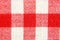 Textile texture in red and white cell