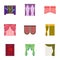 Textiles, curtains, drapes, and other web icon in cartoon style. Car, hand, furniture icons in set collection.