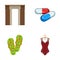 Textiles, medicine, polyclinic and other web icon in cartoon style.knitwear, leisure, business icons in set collection.