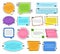 Texting boxes. Quote text design info boxes quotation bubble blog quotes symbols. Speech citation balloons, remark frame