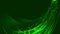 The texture of abstract green magical glowing bright shining neon lines of waves strips of threads of energy