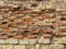 Texture of ancient destruction wall