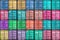 texture background, colorful containers stack, the terminal in an industrial seaport