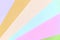 Texture background of fashion pastel colors. Pink, violet, orange, green, beige and blue geometric pattern papers