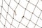 Texture or background from a football, tennis net with holes on a white background. Rope isolate