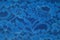 Texture background image, Blue silk lace.Ornate double lace ribbon. Can be used for your design of lingerie, greeting