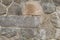 Texture background masonry of rough stone of different shapes rectangle