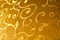 Texture, background, pattern. Damask fabric with shiny patterns