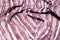 Texture, background, pattern. Female striped scarf, cloth stripe