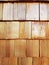 Texture Background of Wood Shingles Wall