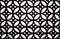 Texture black metal patterned grille on a white wall