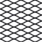 Texture black and white expanded metal sheet mesh.