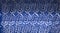 Texture blue viscose openwork fabric as background