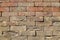 The texture of the brick wall of different colors for construction. Facing building material