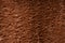 Texture of a brown faux fur as a background