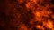 Texture of burn fire. Flames on isolated black background. Texture for banner,flyer,card