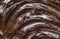 Texture chocolate. Black and milk chocolate. Selective focus