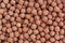 Texture of chocolate corn flakes
