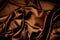 Texture of cloth Chocolate brown satin silk