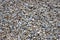 Texture of colored crushed stone. Large crushed stone