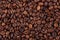 Texture of con Nocciola gourmet coffee . Coffee with ha