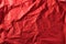 Texture of crumpled red paper. Creative vintage for design background
