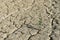 Texture of dry land in southern Europe. Global warming and greenhouse effect