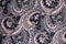 Texture fabric of retro flower and paisley