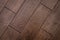 Texture of fine dark brown parquet