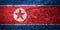 Texture of the Flag of North Korea.