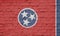 Texture of a flag of Tennessee