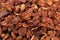 Texture of granola with chocolade.