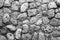 Texture of gray stone coquina wall