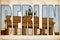 Texture grunge vintage Berlin 3d text Brandenburg gate