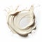 Texture of high quality cosmetic moisturizing white skin care cream on muted white background