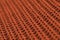 Texture of knitted brown fabric macro