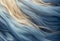 texture of long hair in blue tones, generated in AI