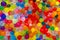 The texture is a lot of different color balls. Set of multi-colored orbeez.