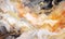 Texture of marble background. Mineral stone wallpaper and golden flow. For banner, postcard, book illustration. Created with