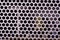 Texture of the metal grill closeup. guard for protection