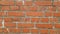 The texture of an old brick wall made of brown brick. Vintage wall background