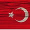 The texture of old wood (board).flag of Turkey