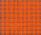 Texture of orange tartan plaid textile fabric