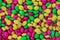 Texture oval yellow green pink lilac lot of colorful candies design basis festive