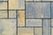 The texture of the paving slab wall of different colors for construction. Facing building material