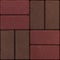 Texture paving stone. Seamless. Fragment. Brown and red color