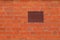 Texture photo of red brick wall with air vent, ventilation